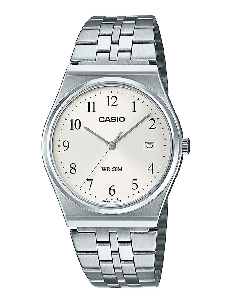 Casio Timeless MTP-B145D-7BVEF dameklokke i stål