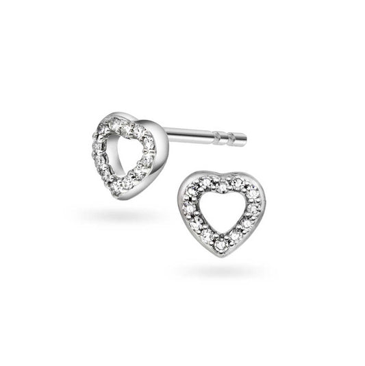 ØREDOBBER I GULL MED DIAMANT 0,06 CT WSI 150217