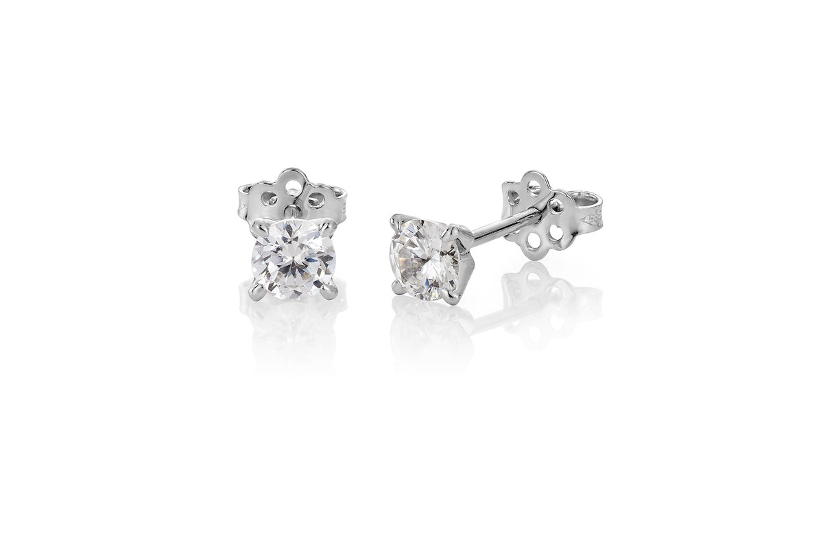 Svolder øredobber i 585 gull med diamanter 0,8 ct SI, bilde 2 av 2