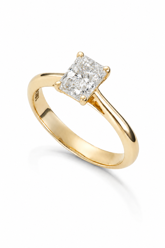 Svolder ring i 585 gull med lab-diamant 1,5 ct, bilde 1 av 2