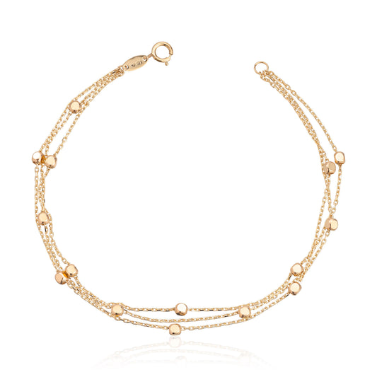Armbånd kuler 14K Artikkelnr: 17026 - Bjerveur.noArmbånd kuler 14K Artikkelnr: 17026