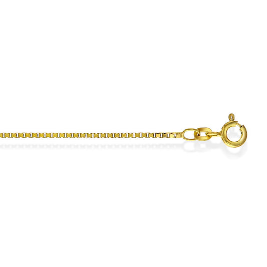 Veneziansk halskjede i 585 gult gull 1,3 mm, 60 cm