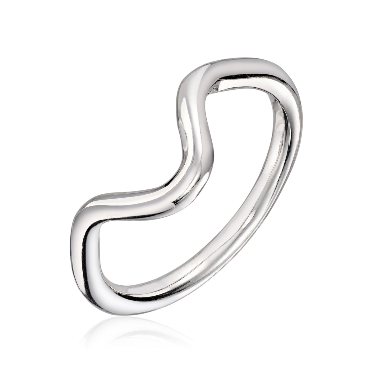 Visholm Design ring i rhodinert 585 hvitt gull 2,2 mm, bilde 1 av 2
