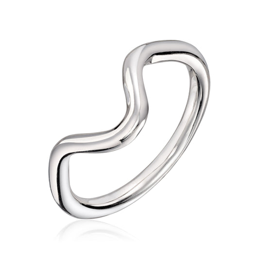 Visholm Design ring i rhodinert 585 hvitt gull 2,2 mm, bilde 1 av 2