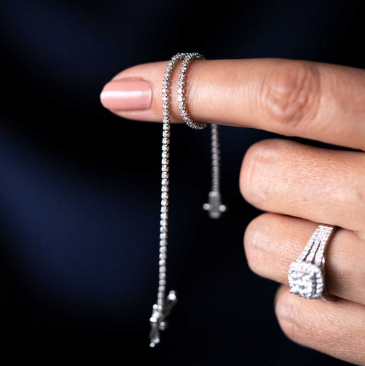 TENNISARMBÅND I GULL M/DIA 1.00 CT TWSI 18150010-100-18