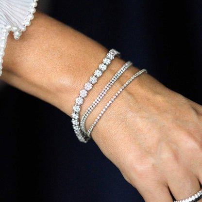 TENNISARMBÅND I GULL M/DIA 2.00 CT TWSI 18150016-200-18
