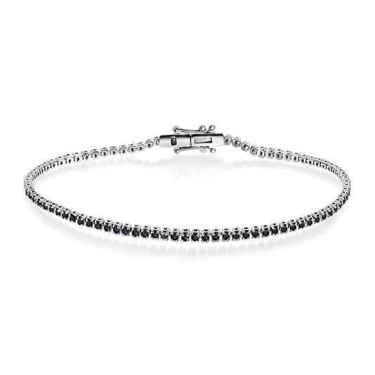 TENNISARMBÅND I GULL M/DIA SORT 2.00 18150016-200S-18