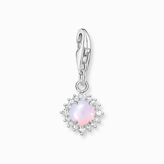 Sjarm anheng opalfarget stein glitrende rosa 1866-166-7