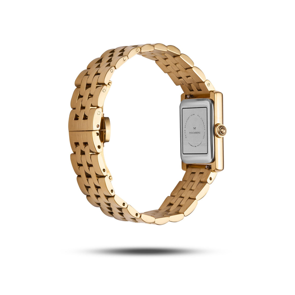 Mockberg Timeless Grand MO311 dameklokke i gullfarget stål, 23 x 31 mm, bilde 3