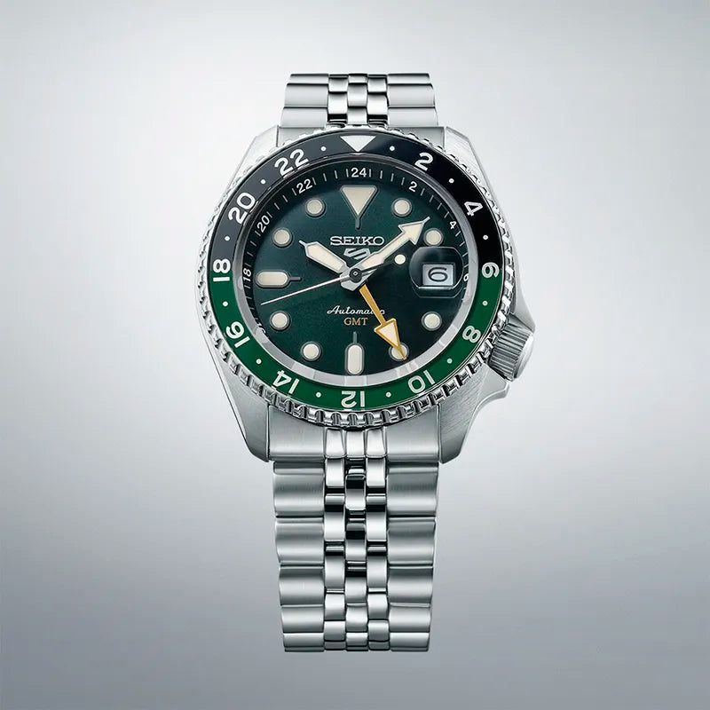 Seiko 5 Sports Herreklokke i Stål - Automatisk GMT, bilde 3