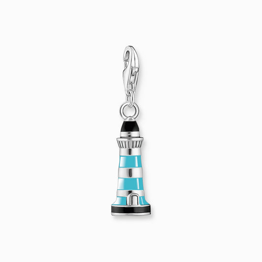 Charm pendant turquoise lighthouse silver 1995-007-7