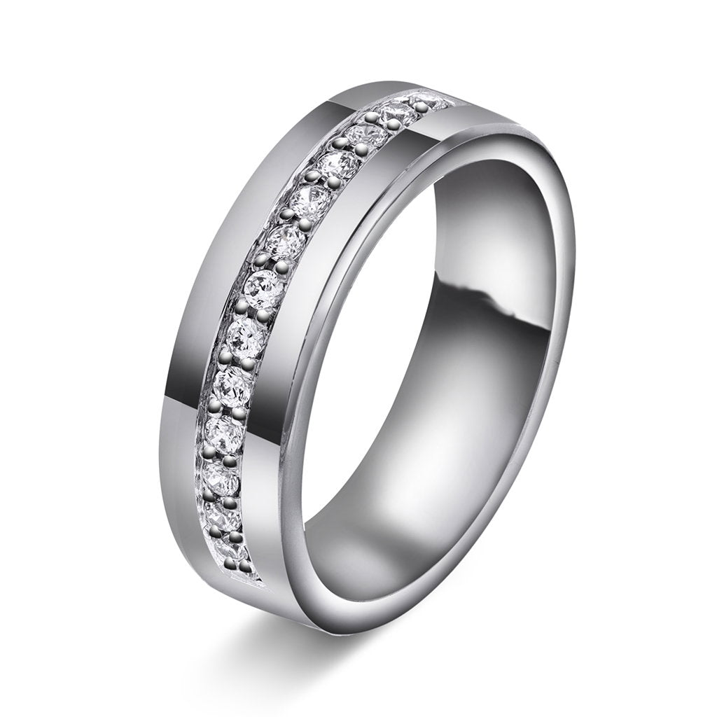 Forever giftering i 14 karat gull med diamant 0,28 ct, 6 mm, bilde 2 av 2
