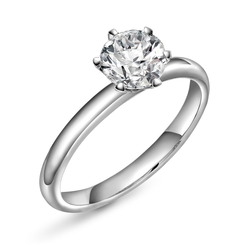 Gems ring i 14 karat hvitt gull med labdiamant 1,00 ct, bilde 5 av 5