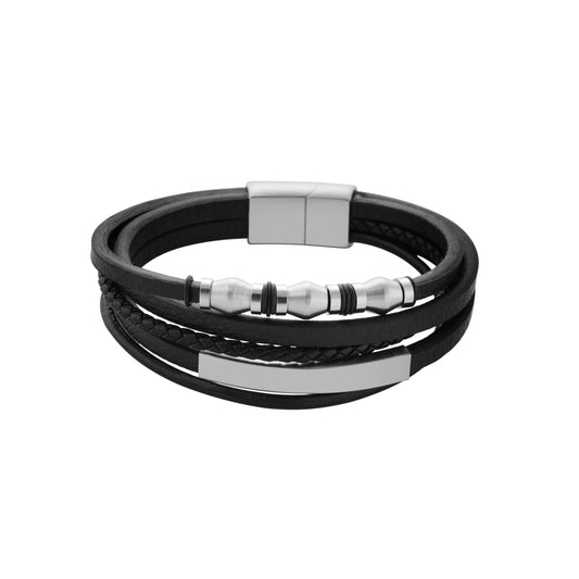 Sander armbånd i lær, 20 mm, 22 cm, nr. 50057-22