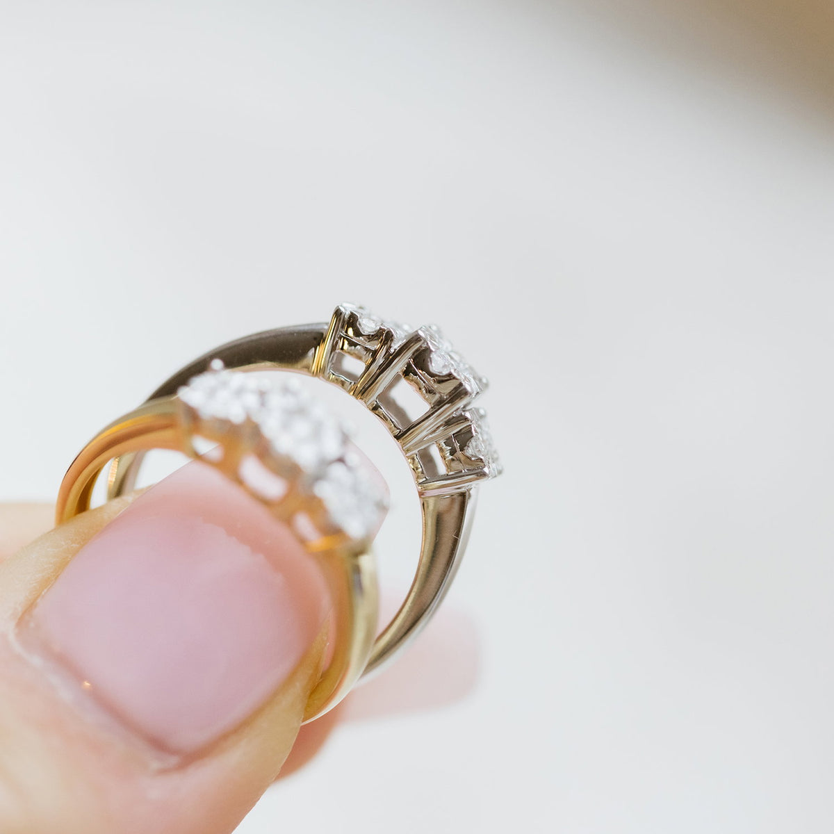 Ring i hvitt gull med diamant 0,25 ct, bilde 4 av 4
