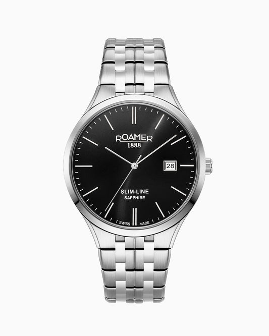 Roamer Slim-Line Classic 512833 41 55 20 herreklokke i stål, bilde 1 av 5