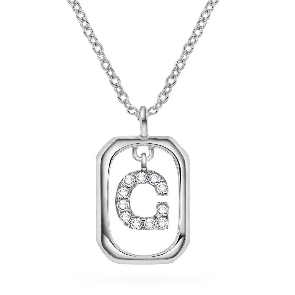Jewelry Letters anheng i sølv med zirkonia, bokstav, bilde 18 av 57