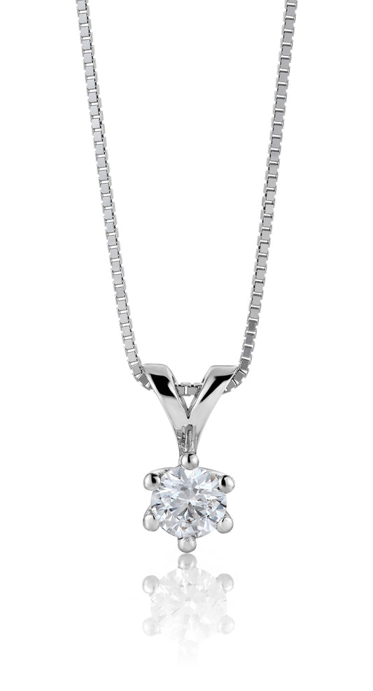 Svolder Margrete anheng i 585 gull med diamant 0,15 ct HWE/SI, bilde 2 av 2