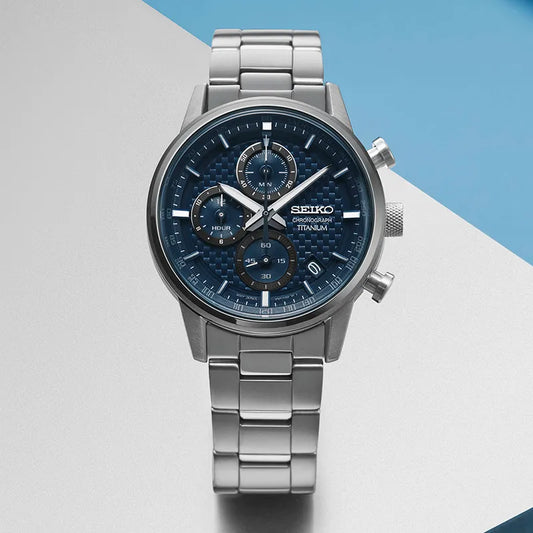 Seiko SSB387P1 herreklokke i titan, bilde 2 av 2