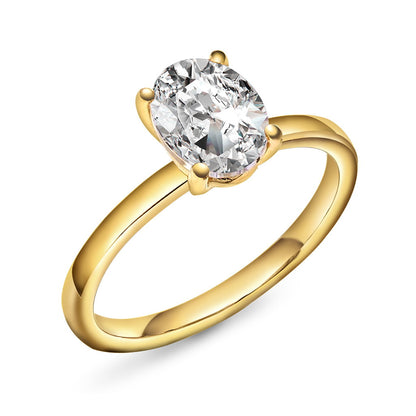 Gems Empress ring i 14 karat gult gull med labdiamant 2,00 ct, bilde 8 av 8