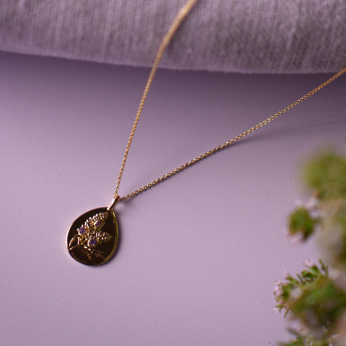 Amulett Fette kjede med ametyst, bilde 3