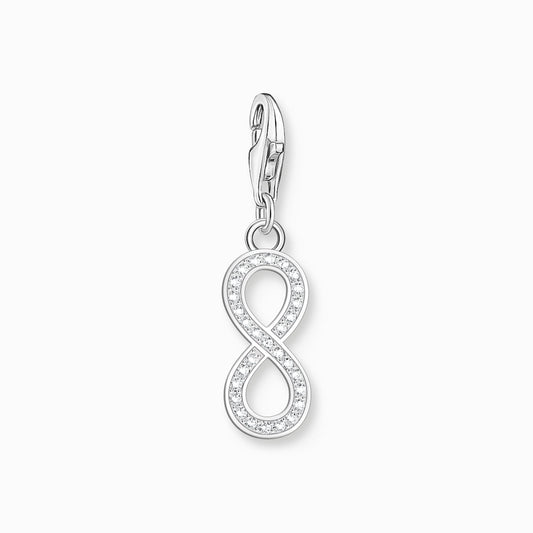 Sølv Infinity Charm anheng med zirconia steiner sølv 2171-051-21