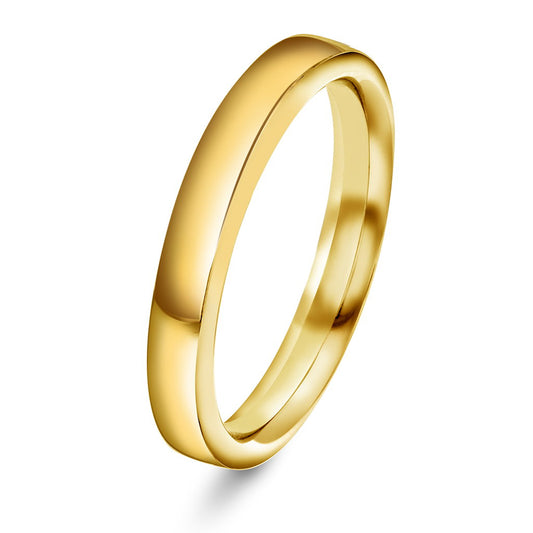 Beta ring i 14 karat gult gull, alliansering 3,4 mm
