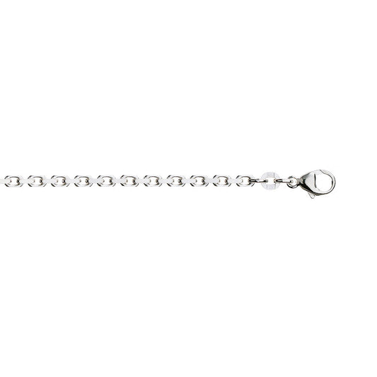 Halskjede i 925 sølv, anker 2,4 mm, 60 cm