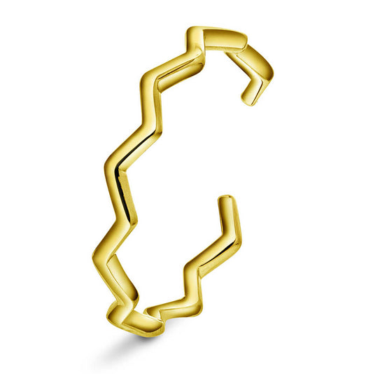 Peak ring i sølv, justerbar 221385