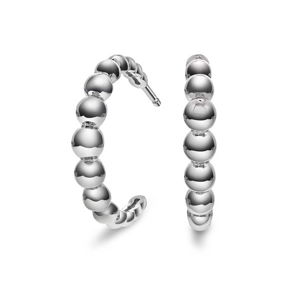 Bubble øredobber i sølv 22 mm 221399