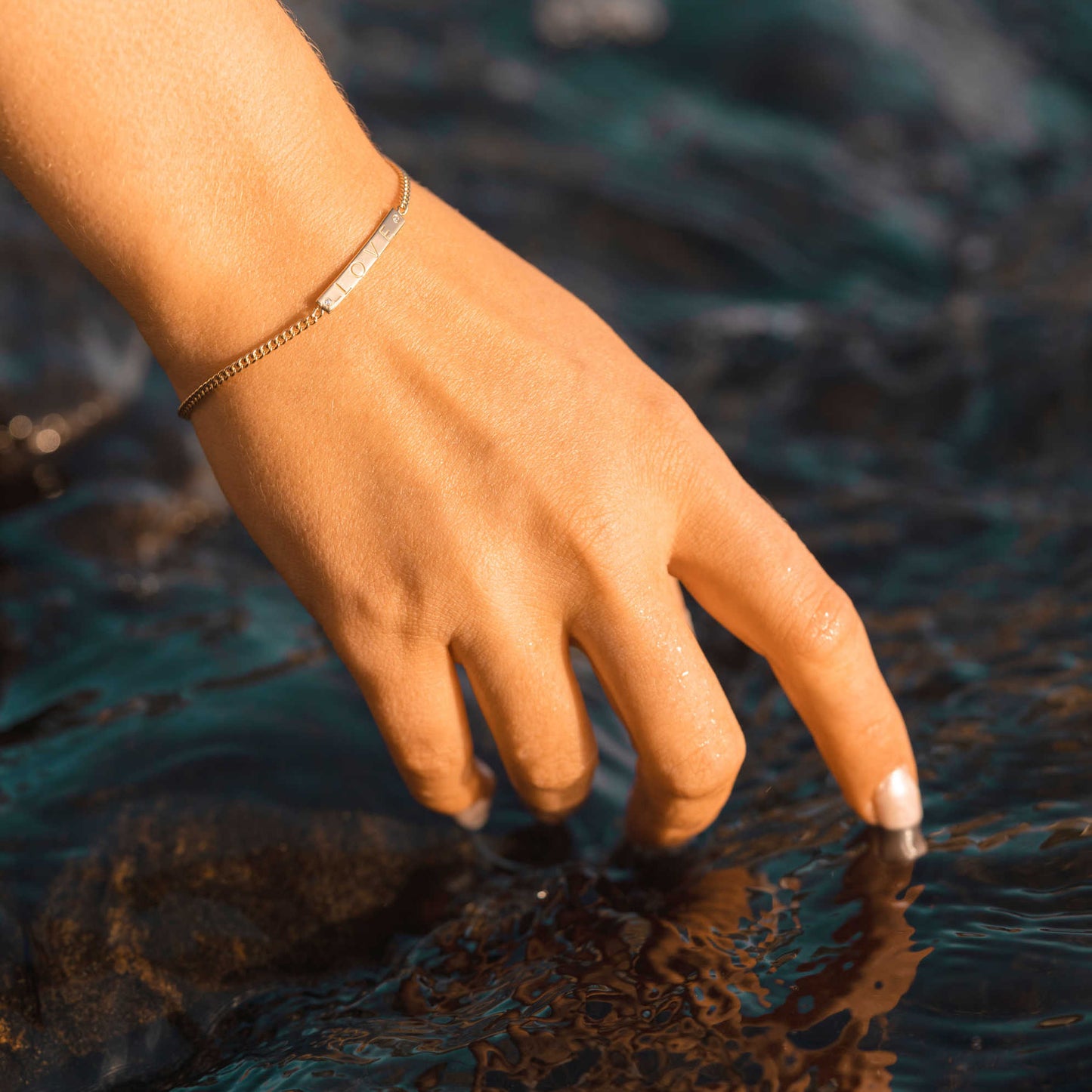 Believe in Love armbånd med rosenkvarts 221405
