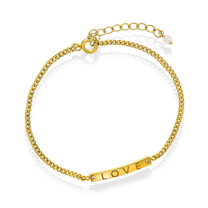 Believe in Love armbånd med rosenkvarts 221405