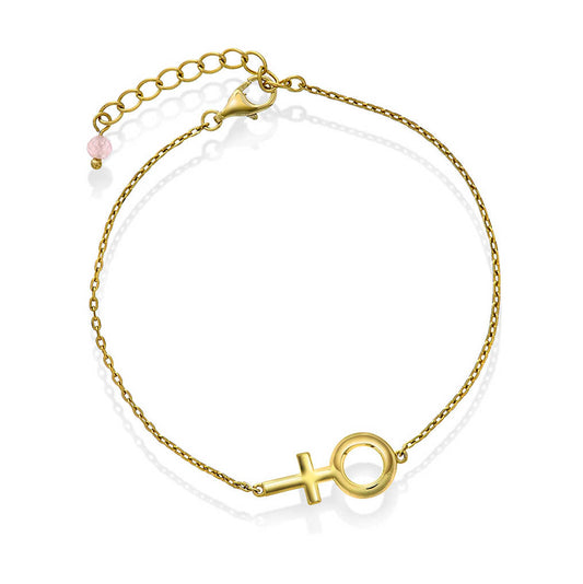 Femme armbånd i sølv med rosenkvarts 221413