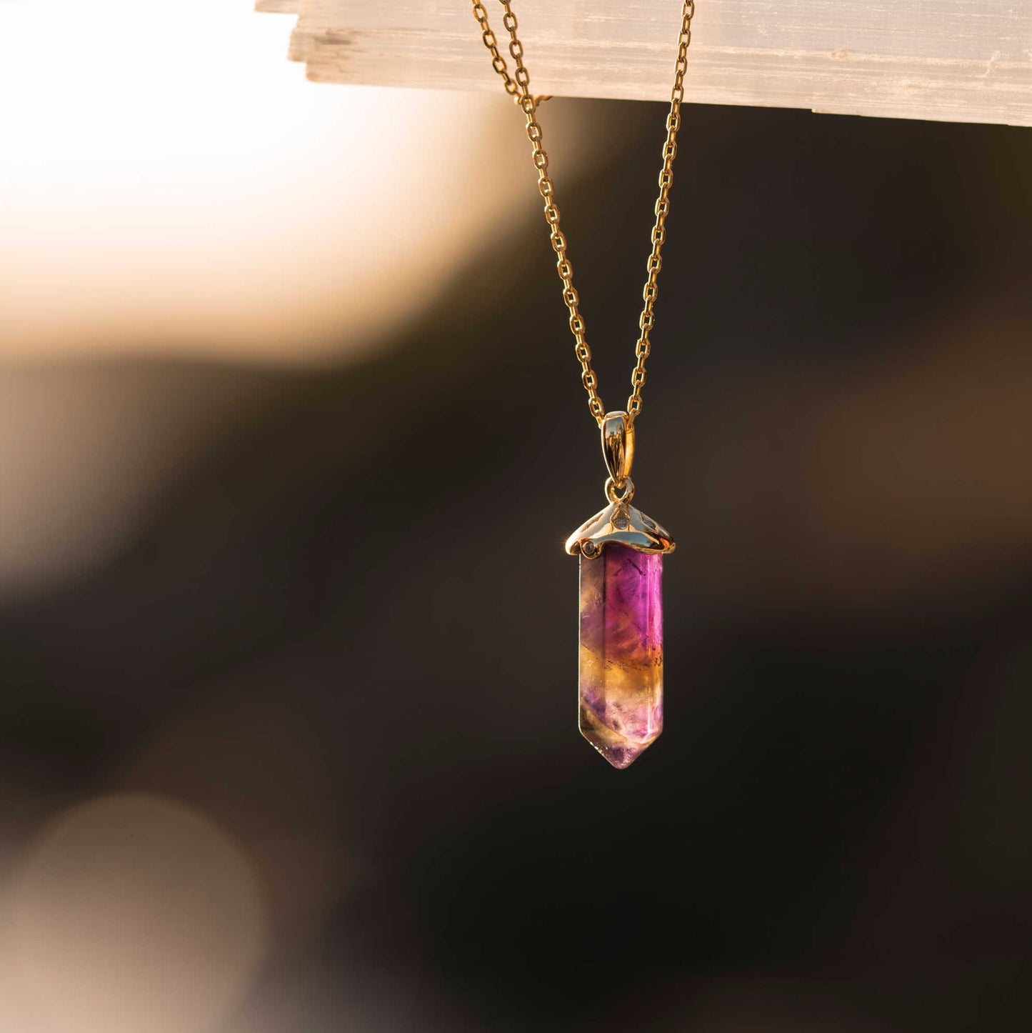 Intuition pendelsmykke i sølv, ametyst 221420