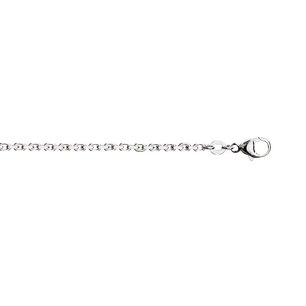 Halskjede i 925 sølv, anker 2,1 mm, 42 cm