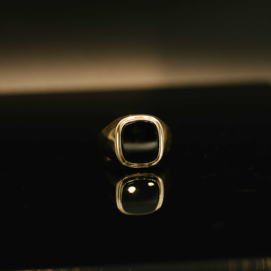 RING I GULL MED ONYX 2275044-21