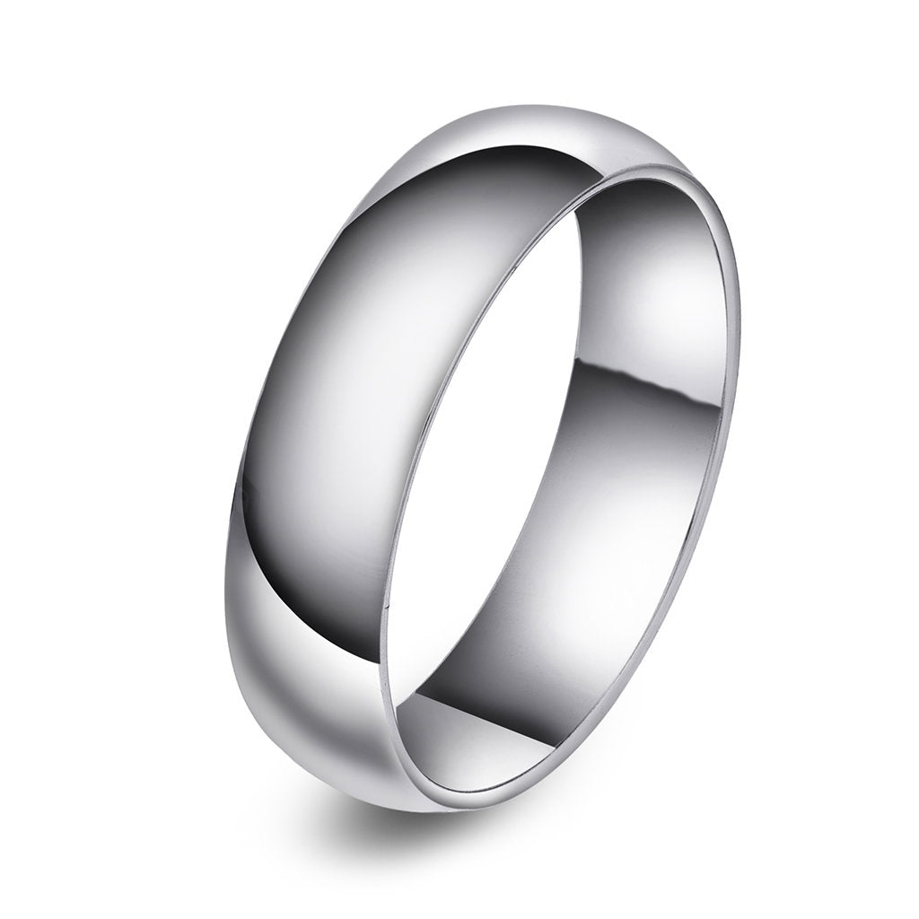Forever giftering i rhodinert gull, flat og buet innside, bilde 11 av 15