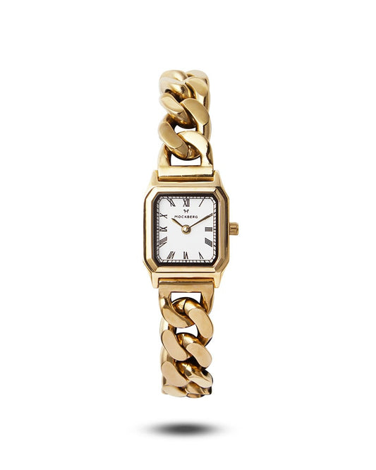 Grace Gullfarget / Hvit 18x19mm SKU | MO303 - Bjerveur.noGrace Gullfarget / Hvit 18x19mm SKU | MO303