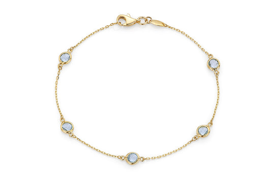 Armbånd Himmelblå 585 CZ 585 Artikkelnr: 16955 - Bjerveur.noArmbånd Himmelblå 585 CZ 585 Artikkelnr: 16955