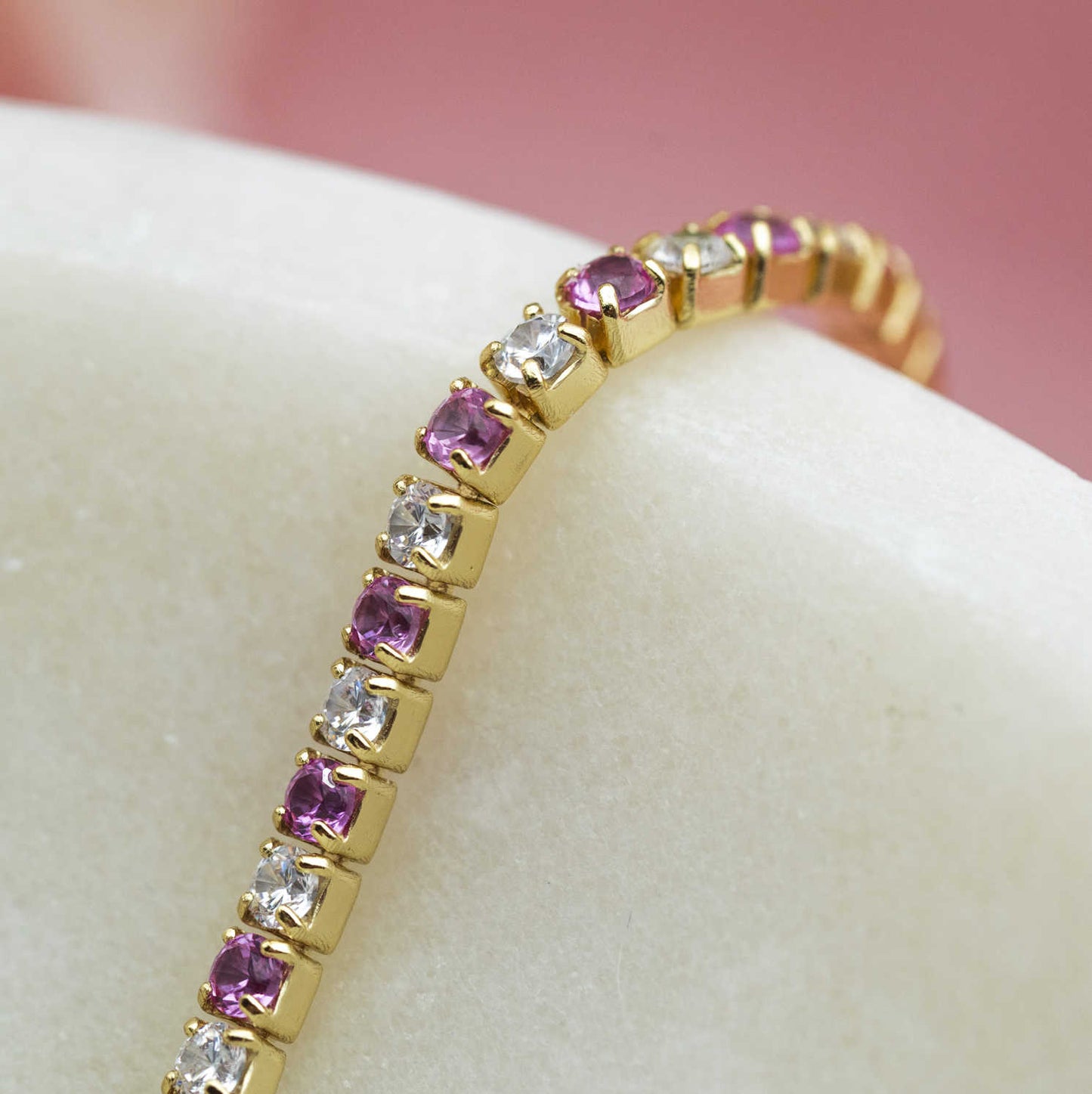 Armbånd i sølv med zirkonia 25400