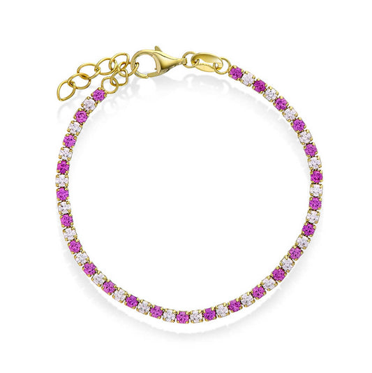 Armbånd i sølv med zirkonia 25400