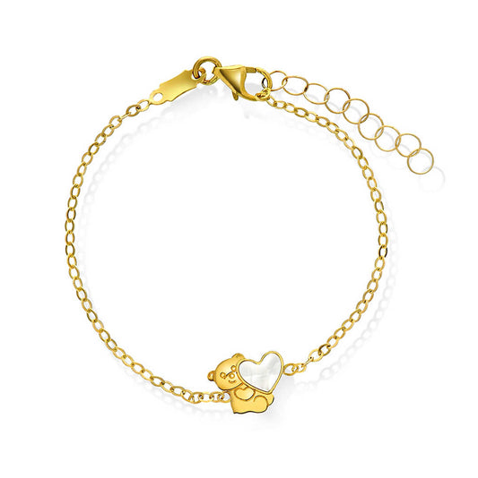 Armbånd i gull med perlemor bams 25448