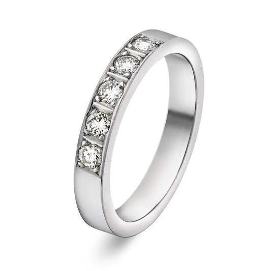 Delta ring i 14 karat hvitt gull med diamant 0,25 ct, bilde 1 av 3