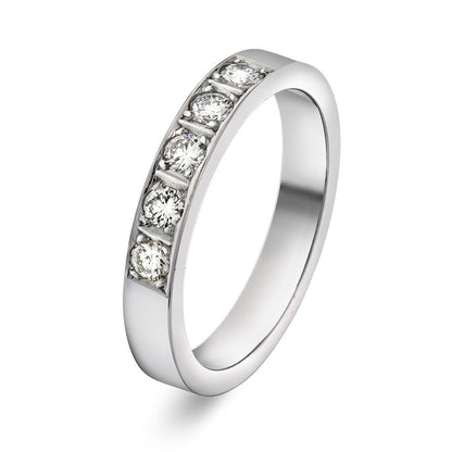 Delta ring i 14 karat hvitt gull med diamant 0,25 ct, 3,5 mm, bilde 1 av 3