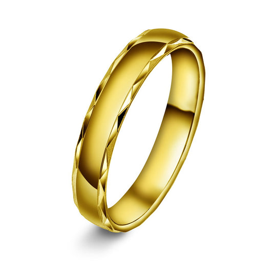 Forever giftering i gull, innvendig buet, nr. GD903, bilde 1 av 4