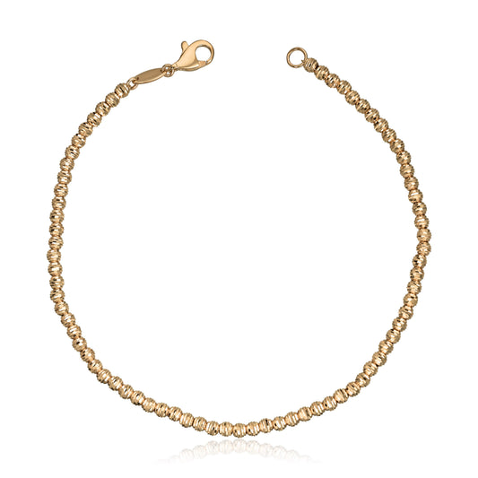 Armbånd kuler 14K gult gull Artikkelnr: 17060 - Bjerveur.noArmbånd kuler 14K gult gull Artikkelnr: 17060