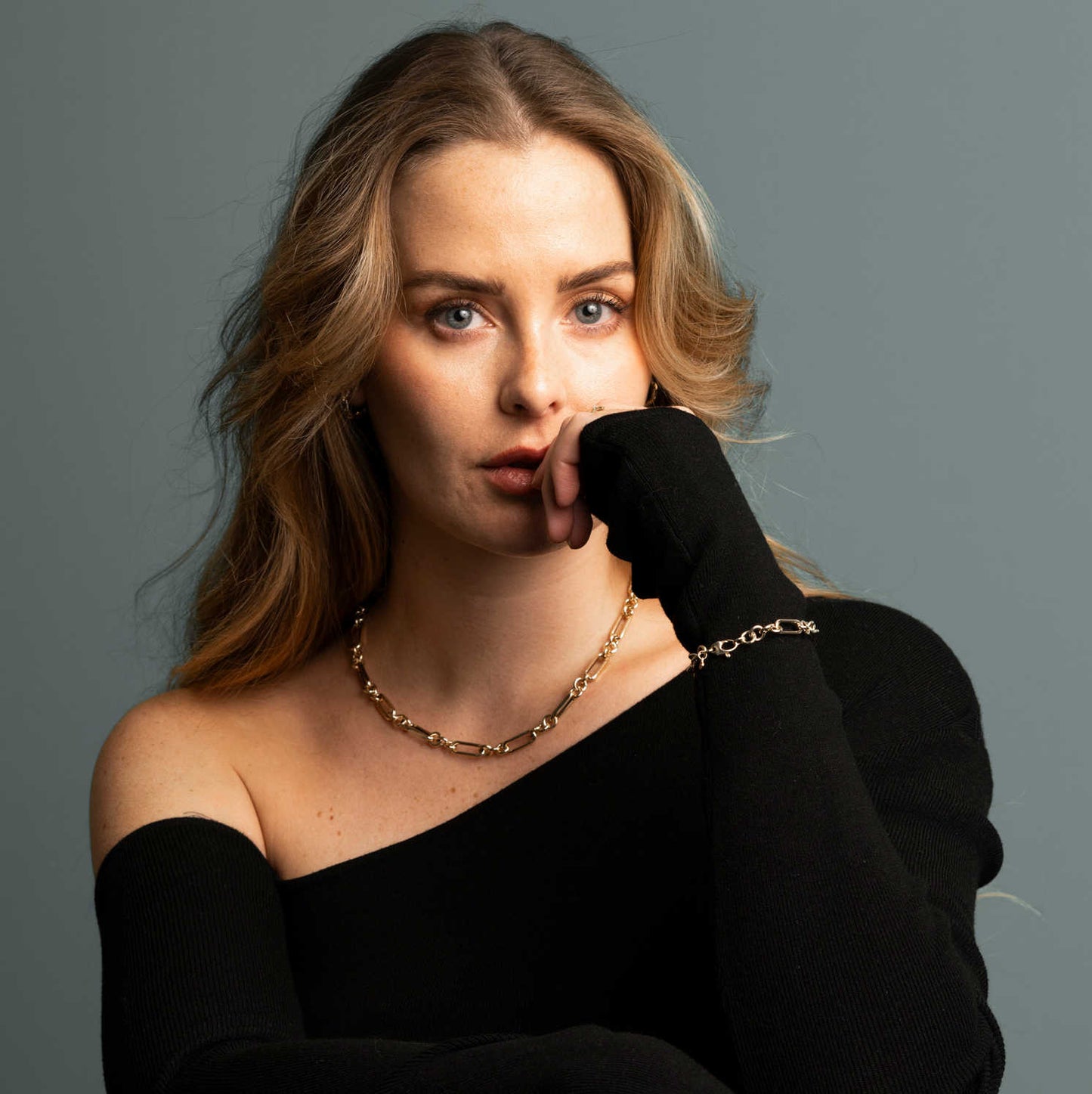 Collier i gull 27950001-45