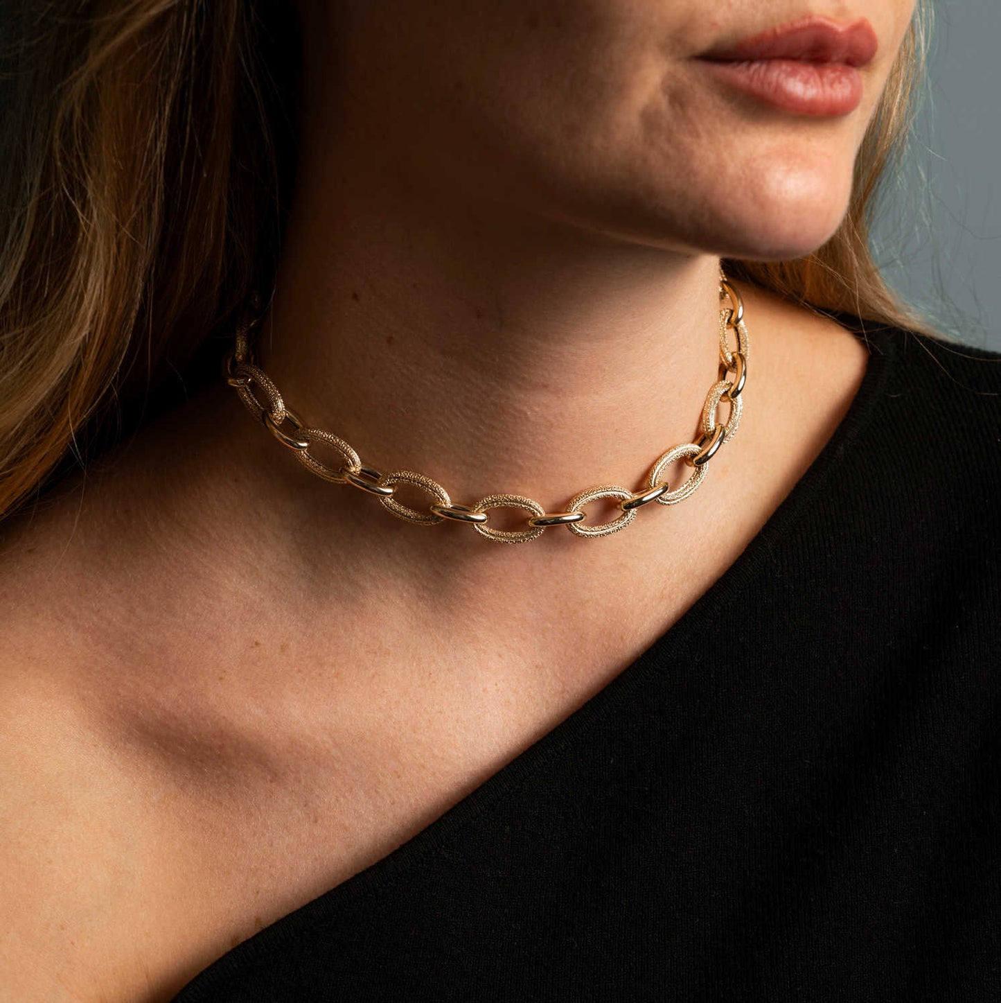 Collier i gull 27950002-45