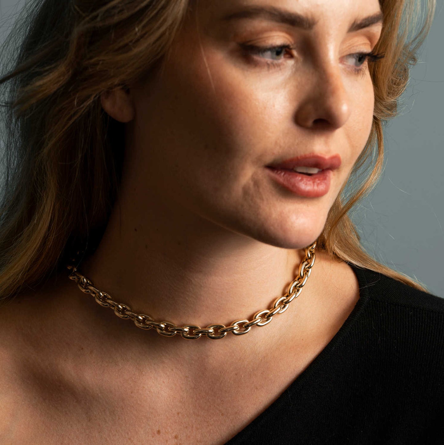 Collier i gull 27950003-45