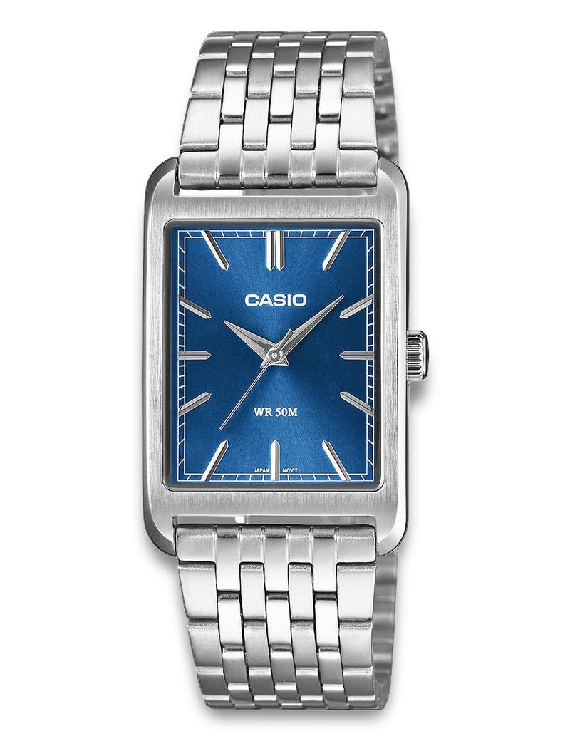 Casio Timeless MTP-B215D-2AVER dameklokke i stål